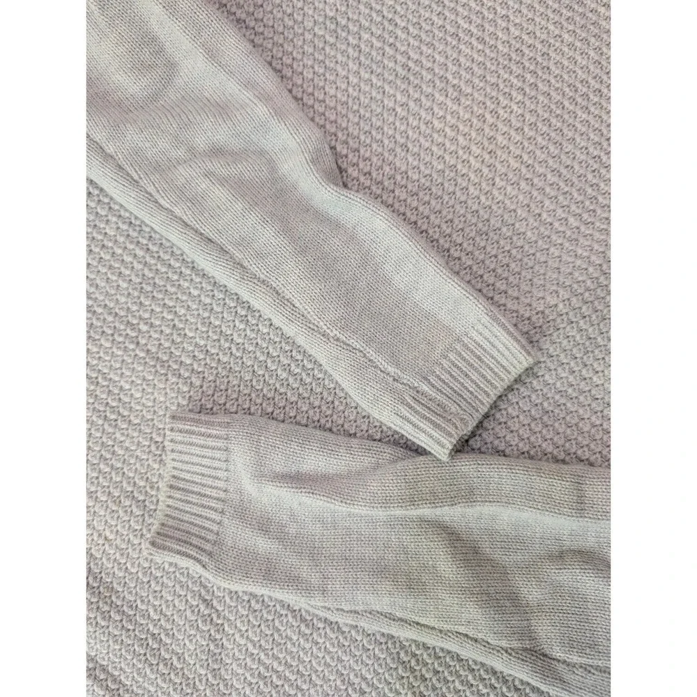 Loft Ann Taylor Cream‎ Gray Textured Pullover Sweater Women's Size XS